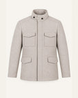 Field Jacket - Cashmere Blend - Desert Sand Beige