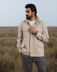 Field Jacket - Cashmere Blend - Desert Sand Beige