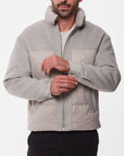 The Aristo Bomber Jacket - Stone Grey