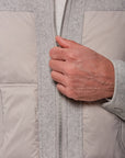 The Aristo Bomber Jacket - Stone Grey