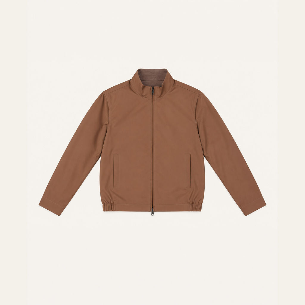 Reversible Bomber Jacket - Terracotta