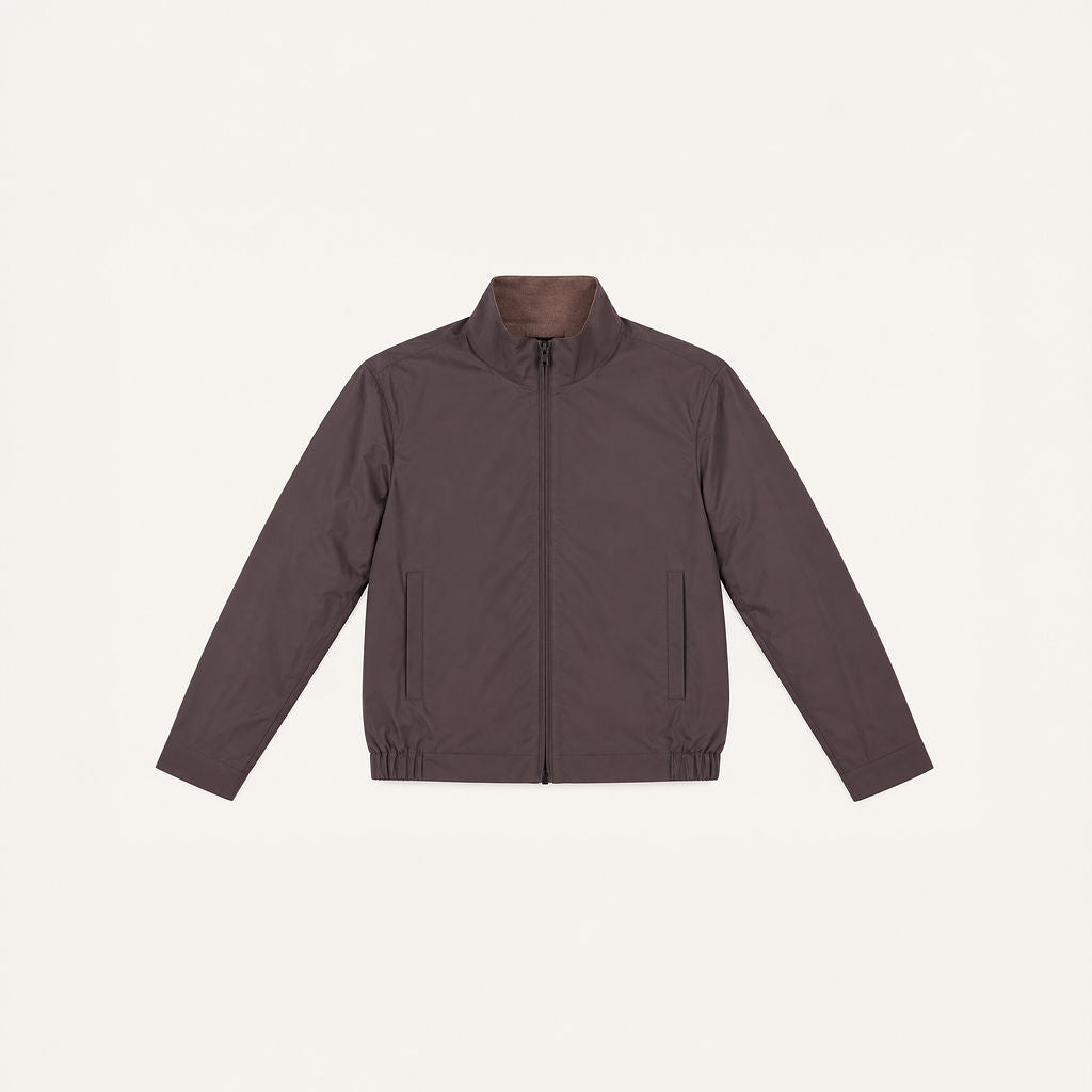 Reversible Bomber Jacket - Espresso Brown