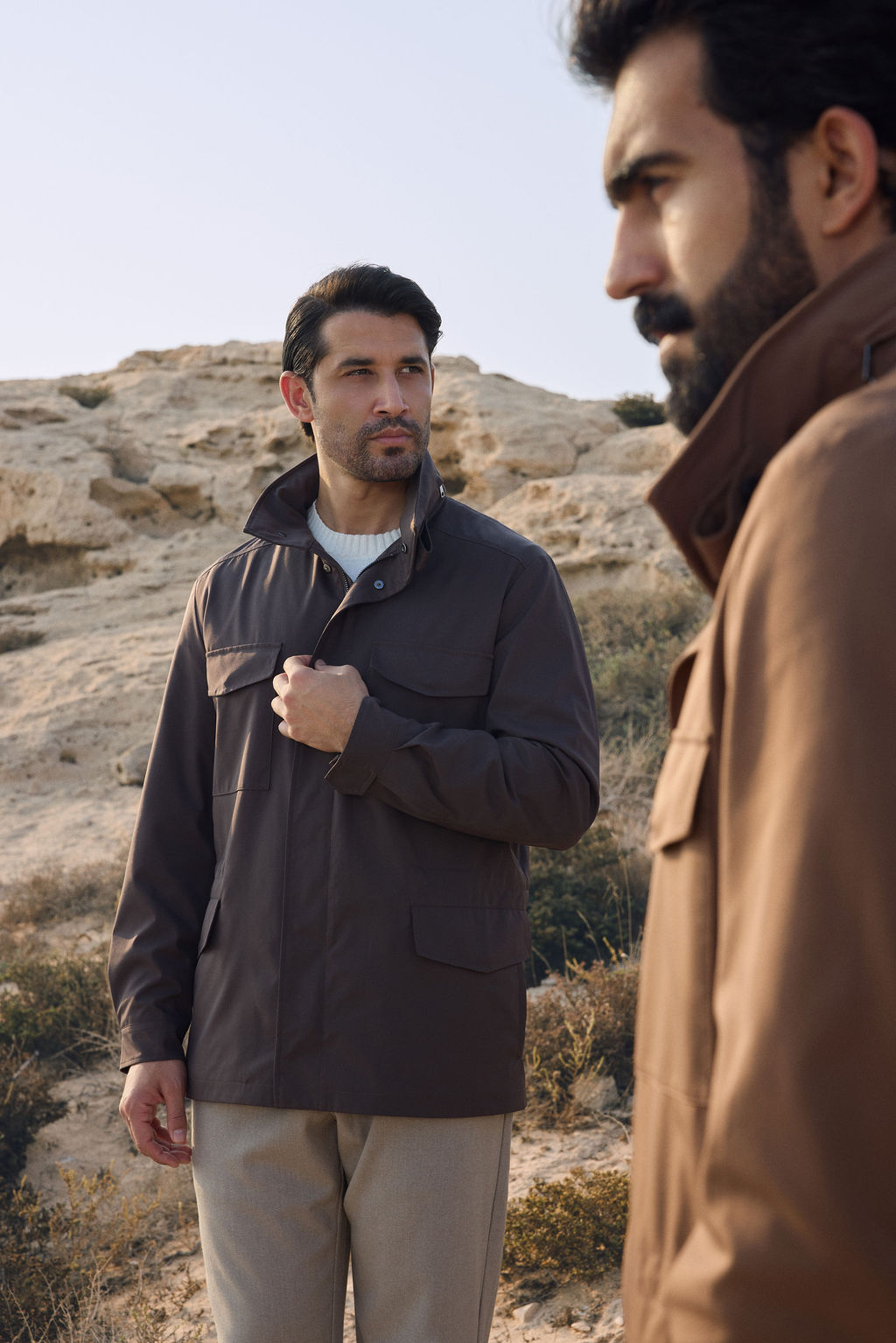 Field Jacket - Technical Fabric - Espresso Brown
