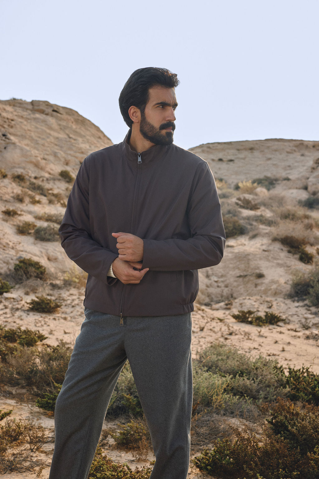 Reversible Bomber Jacket - Espresso Brown