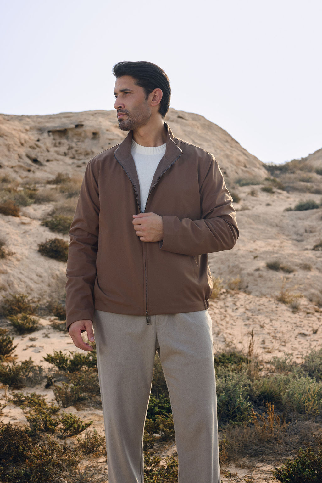 Reversible Bomber Jacket - Terracotta