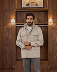 Field Jacket - Cashmere Blend - Desert Sand Beige