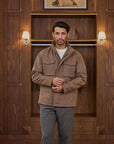 Field Blouson - Cashmere Blend - Tobacco Brown