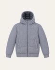 Knitted Down Jacket - Grey
