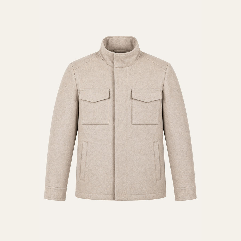 Field Blouson - Cashmere Blend - Desert Sand Beige