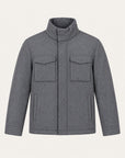 Field Blouson - Cashmere Blend - Grey