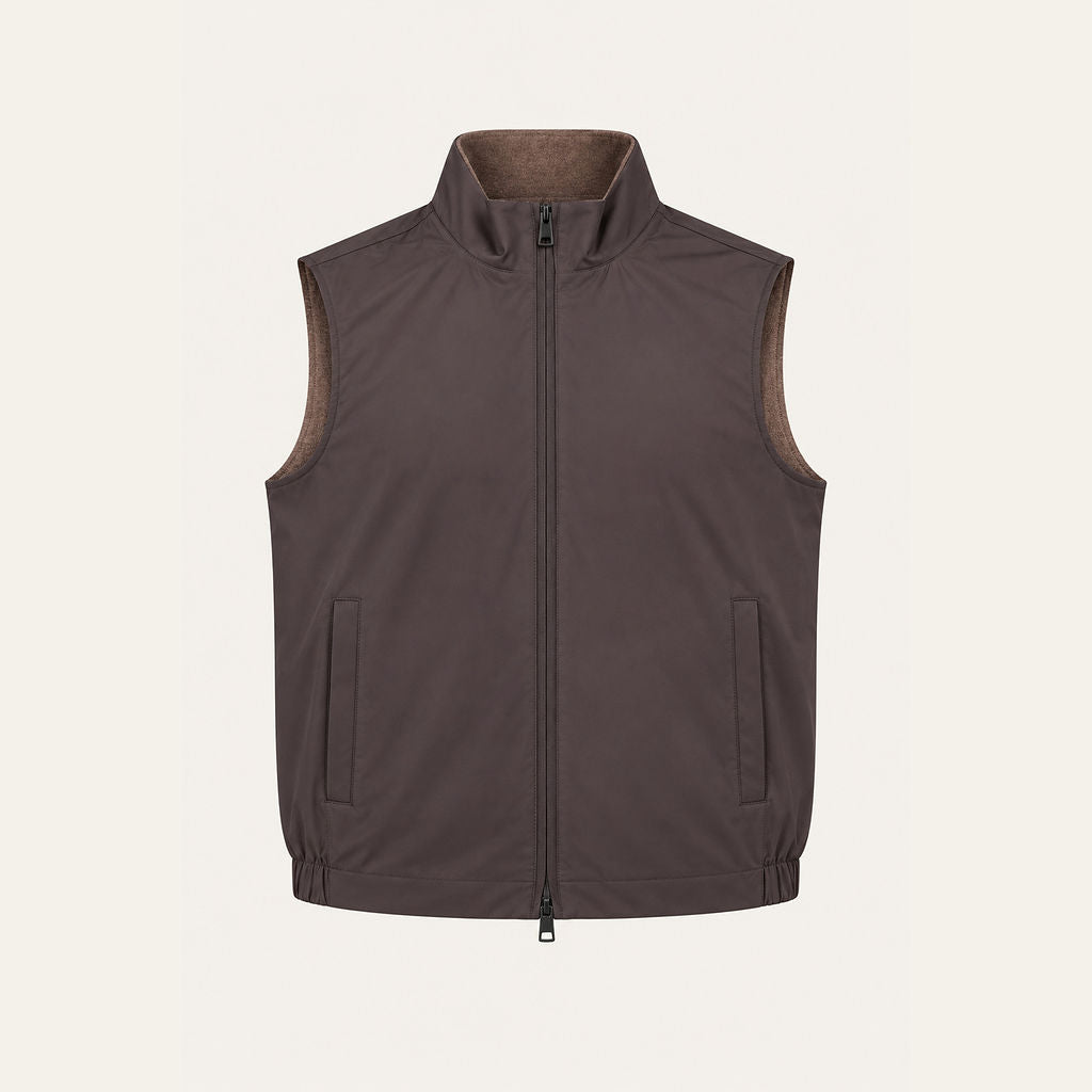 Reversible Vest - Espresso Brown