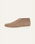 Suede Ankle Boots - Beige