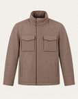 Field Blouson - Cashmere Blend - Tobacco Brown