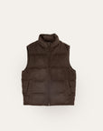 Valen Cashemre Blend Vest - Mocha Brown